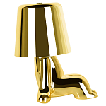 Настольная лампа фигурная цвета золото с гладким абажуром Высота 16 см Sophia варинант исполнения - 4 | Loft Concept в Рязани