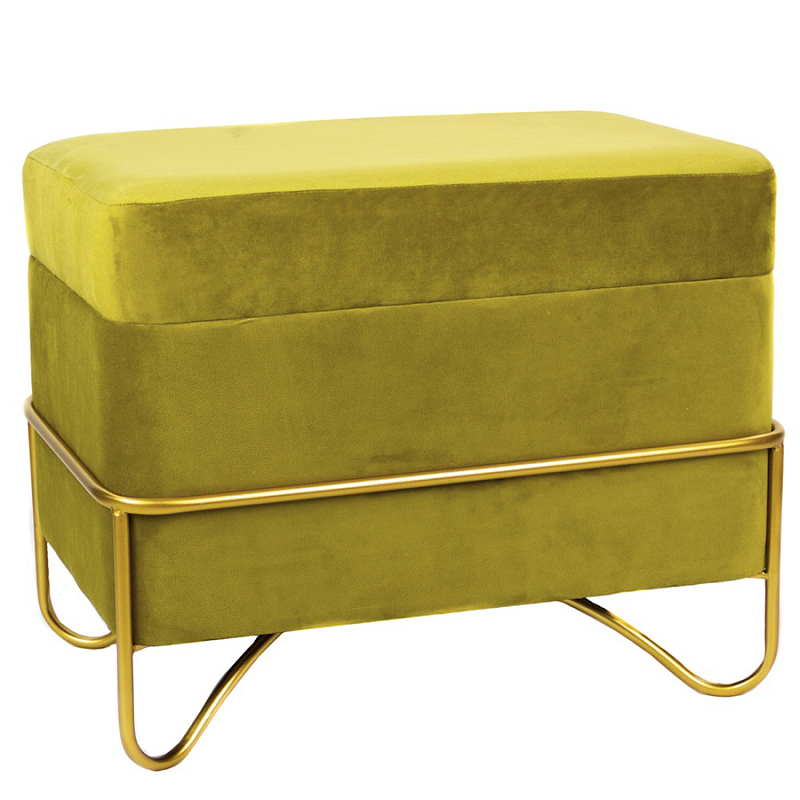 Пуф Yellow Cube Желтый Золотой Пуф Yellow Cube Желтый Золотой в Рязани | Loft Concept