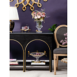 Чаша из прозрачного стекла с рельефным ободком и фигурками стрекоз Eden Garden варинант исполнения - 3 | Loft Concept в Рязани