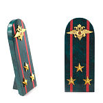 Сувенир Погон МВД из натурального камня змеевик Souvenir Epaulets варинант исполнения - 7 | Loft Concept в Рязани