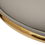 Стул бежевый из экокожи на золотых ножках Attribute of Elegance варинант исполнения - 3 | Loft Concept в Рязани