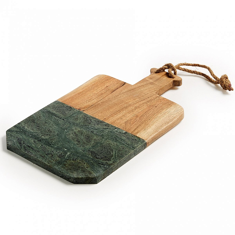Разделочная доска Green Wood Зеленый Бежевый Разделочная доска Green Wood Зеленый Бежевый в Рязани | Loft Concept