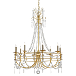 Люстра с декором из прозрачных бусин Glowing Crystals варинант исполнения - 2 | Loft Concept в Рязани