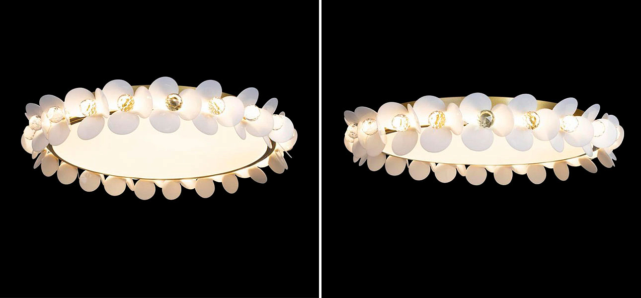 Потолочный светильник Белые Цветы White Flowers Ceiling lamp D 57 Потолочный светильник Белые Цветы White Flowers Ceiling lamp D 57 - Loft-Concept в Рязани
