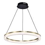 Люстра подвесная круглая светодиодная с золотым каркасом Ring Horizontal варинант исполнения - 3 | Loft Concept в Рязани