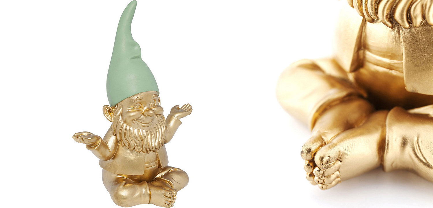 Статуэтка Golden Meditating Gnome Статуэтка Golden Meditating Gnome - Loft-Concept в Рязани