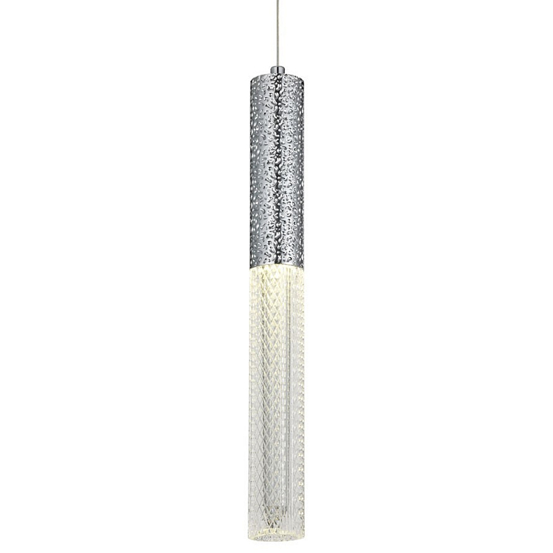 Подвесной светильник Dew Drops Tube Chrome Hanging Lamp Прозрачный Хром Подвесной светильник Dew Drops Tube Chrome Hanging Lamp Прозрачный Хром в Рязани | Loft Concept