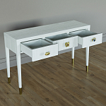 Дизайнерский Письменный стол Elsa Dreams White с тремя ящиками варинант исполнения - 4 | Loft Concept в Рязани