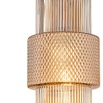 Подвесной светильник со стеклянным рифленым плафоном цилиндрической формы Eliara 13 варинант исполнения - 3 | Loft Concept в Рязани