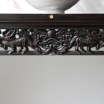 Черная резная консоль в Китайском стиле из массива Black Dragon Console варинант исполнения - 3 | Loft Concept в Рязани