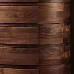 Комод деревянный с 7-ю ящиками Moon Walnut Furniture варинант исполнения - 5 | Loft Concept в Рязани