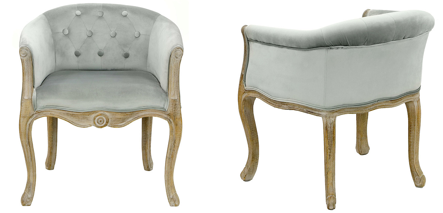 Кресло French Provence Armchair Roderic light blue Кресло French Provence Armchair Roderic light blue - Loft-Concept в Рязани