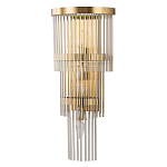 Бра с золотистым основанием и прозрачными трубками Nembus варинант исполнения - 1 | Loft Concept в Рязани