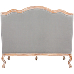 Диван двухместный из массива бука светло-серый Solid Luxury варинант исполнения - 2 | Loft Concept в Рязани