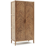 Шкаф из массива сосны с орнаментом "Ёлочка" Geometric Ornament варинант исполнения - 2 | Loft Concept в Рязани