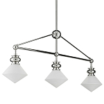 Люстра линейная с ромбовидными плафонами Pointed Diamond Shade варинант исполнения - 5 | Loft Concept в Рязани