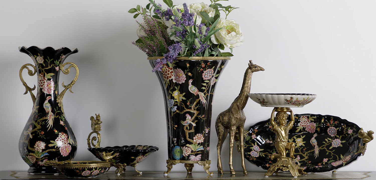 Ваза Malu Black Vase Ваза Malu Black Vase - Loft-Concept в Рязани