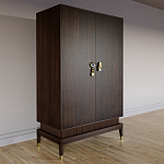 Платяной шкаф Elsa Dreams Walnut с 2-мя фасадами варинант исполнения - 2 | Loft Concept в Рязани