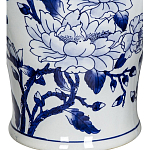 Ваза с крышкой и синим цветочным узором Blue & White Ornament  варинант исполнения - 3 | Loft Concept в Рязани