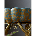 Чаша с орнаментом на бронзовых ножках в виде ангелов Eden Garden варинант исполнения - 8 | Loft Concept в Рязани