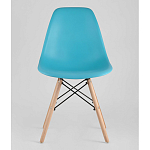 Пластиковый стул на ножках из массива бука Eames Torquoise варинант исполнения - 4 | Loft Concept в Рязани