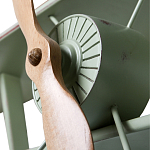 Полка книжная зеленая в виде аэроплана в стиле лофт FLY варинант исполнения - 2 | Loft Concept в Рязани