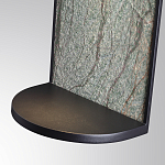 Настенный светильник зеленого цвета с черной рамкой овальной формы с полкой Herbarium  варинант исполнения - 5 | Loft Concept в Рязани