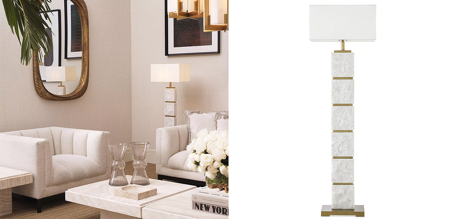 Торшер Eichholtz Floor Lamp Newton Marble Торшер Eichholtz Floor Lamp Newton Marble - Loft-Concept в Рязани