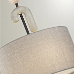 Люстра с серым тканевым плафоном Flourish варинант исполнения - 4 | Loft Concept в Рязани