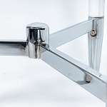 Приставной столик со стеклянной столешницей Deimos варинант исполнения - 4 | Loft Concept в Рязани