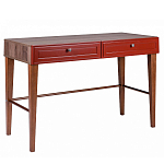 Стол письменный из массива бука с 2-мя ящиками красный Wenge Light варинант исполнения - 1 | Loft Concept в Рязани