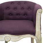 Кресло низкое в стиле прованс Louis French Armchair violet flax варинант исполнения - 3 | Loft Concept в Рязани