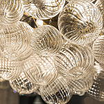 Люстра подвесная с рифлёными стеклянными шарами в форме воздушного облака Berries Chandelier варинант исполнения - 3 | Loft Concept в Рязани