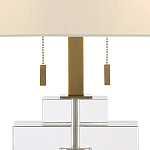 Настольная лампа прямоугольная на прозрачном основании Charm and Luxury варинант исполнения - 1 | Loft Concept в Рязани