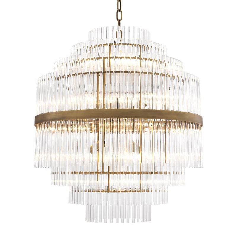 Люстра Chandelier East Латунь Античная полированная Прозрачный (Transparent) Люстра Chandelier East Латунь Античная полированная Прозрачный (Transparent) в Рязани | Loft Concept