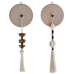 Аксессуар на стену диск из нитей Wall Decor White Thread Disc  варинант исполнения - 5 | Loft Concept в Рязани