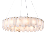 Люстра круглая декорированная натуральным камнем Stone Interior Accent варинант исполнения - 1 | Loft Concept в Рязани