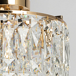 Потолочный светильник круглый с прозрачными подвесками Lunet варинант исполнения - 3 | Loft Concept в Рязани