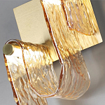 Бра волнистой формы из фактурного стекла Wave варинант исполнения - 8 | Loft Concept в Рязани