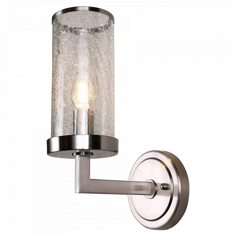 Бра LIAISON Single Arm Sconce Wall Lamp Silver Никель Прозрачный Бра LIAISON Single Arm Sconce Wall Lamp Silver Никель Прозрачный в Рязани | Loft Concept