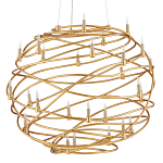 Люстра золотая в форме спирали Fancy Pattern варинант исполнения - 3 | Loft Concept в Рязани