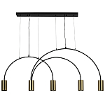 Линейный светильник с дугообразным каркасом Daviau Linear Arch Light 5 варинант исполнения - 3 | Loft Concept в Рязани