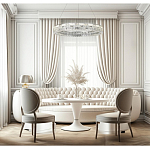 Люстра кольцевая с текстурной огранкой Reflection of Reality варинант исполнения - 5 | Loft Concept в Рязани