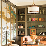 Обои ручная роспись Bamboo River Blossom Original colourway on Deep Rich Gold gilded paper with pearlescent antiquing варинант исполнения - 3 | Loft Concept в Рязани