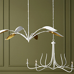 Люстра белая с плафонами в виде лепестков Delicate Flower варинант исполнения - 5 | Loft Concept в Рязани