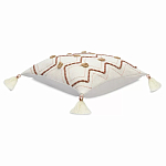 Подушка декоративная с геометрическим узором и кисточками Divine Abstractions варинант исполнения - 1 | Loft Concept в Рязани