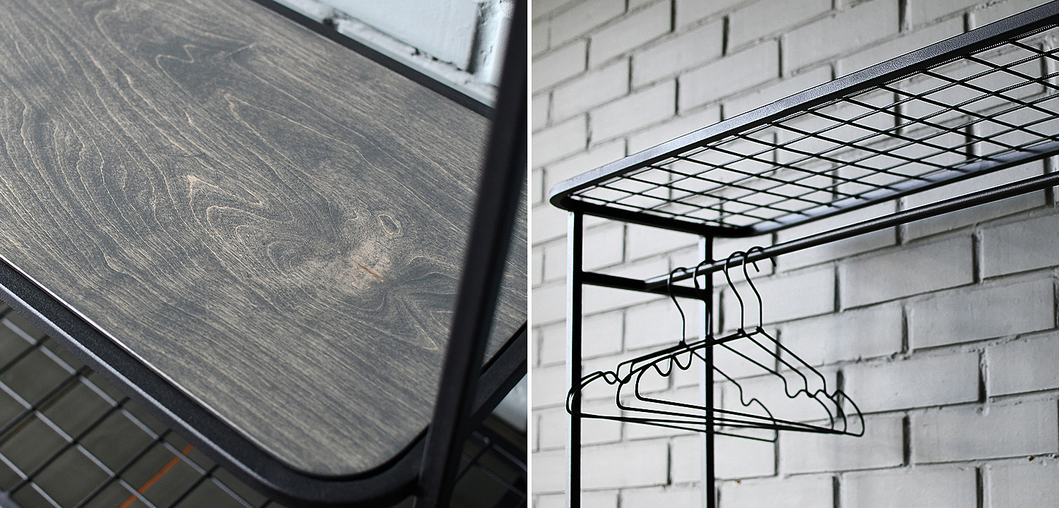 Рейл Braydon Industrial Metal Rust Clothes Rail Рейл Braydon Industrial Metal Rust Clothes Rail - Loft-Concept в Рязани