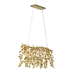 Люстра золотая с декором в виде веток эвкалипта Eucalyptus Branches варинант исполнения - 2 | Loft Concept в Рязани