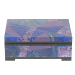 Шкатулка из натурального камня лазурит и чароит Stone Casket варинант исполнения - 2 | Loft Concept в Рязани