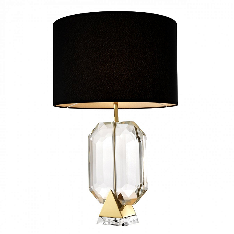 Настольная лампа Eichholtz Table Lamp Emerald Gold & Black Прозрачный Черный Золотой Настольная лампа Eichholtz Table Lamp Emerald Gold & Black Прозрачный Черный Золотой в Рязани | Loft Concept